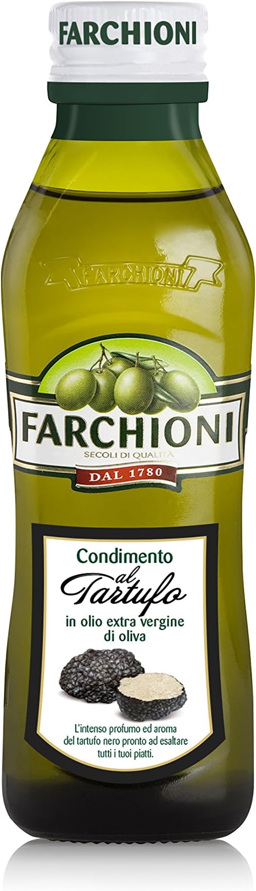 Black truffle Extra Virgin olive oil, Farchioni, 8.45 fl. oz Made in Italy