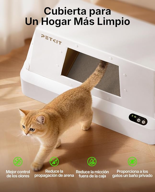 PUROBOT Crystal Duo caixa de areia autolimpante para gatos, câmara com IA, caixa de areia autolimpante para gatos, limpeza bidirecional, tabuleiro substituível, rastreio sanitário, eliminação de odores