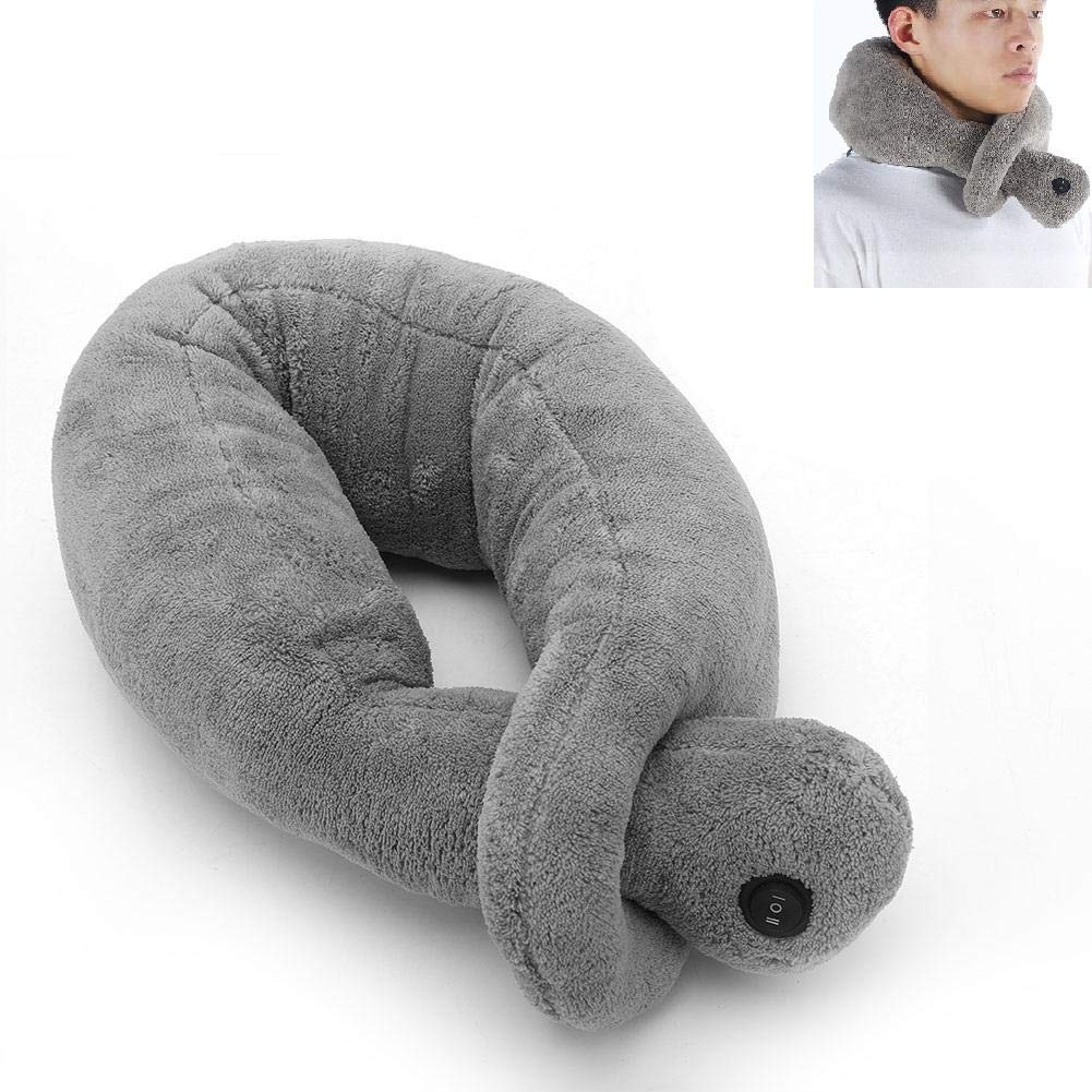 Neck massage pillow, 2 massage modes Travel Pillow Vibrating massage therapy cushion relax muscles relieve stress