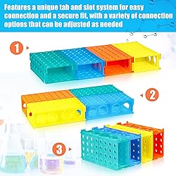 Barydat 8 Pcs 4 Way Test Tube Holder Rack for