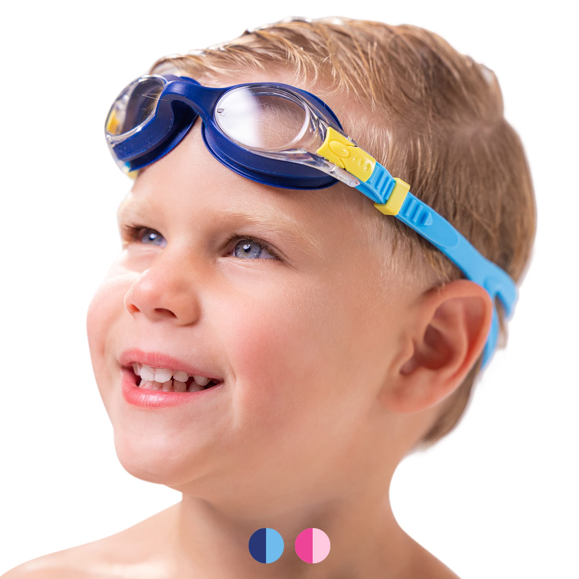 Limmys Premium Kids Swimming Goggles – Anti-Fog Swim Goggles with UV Protection, Leak-Proof Seal & Adjustable Strap – Includes Storage Case