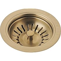 砂金(B7) Delta Faucet 72010-CZ Flange and Strainer, Kitchen Sink, Champagne