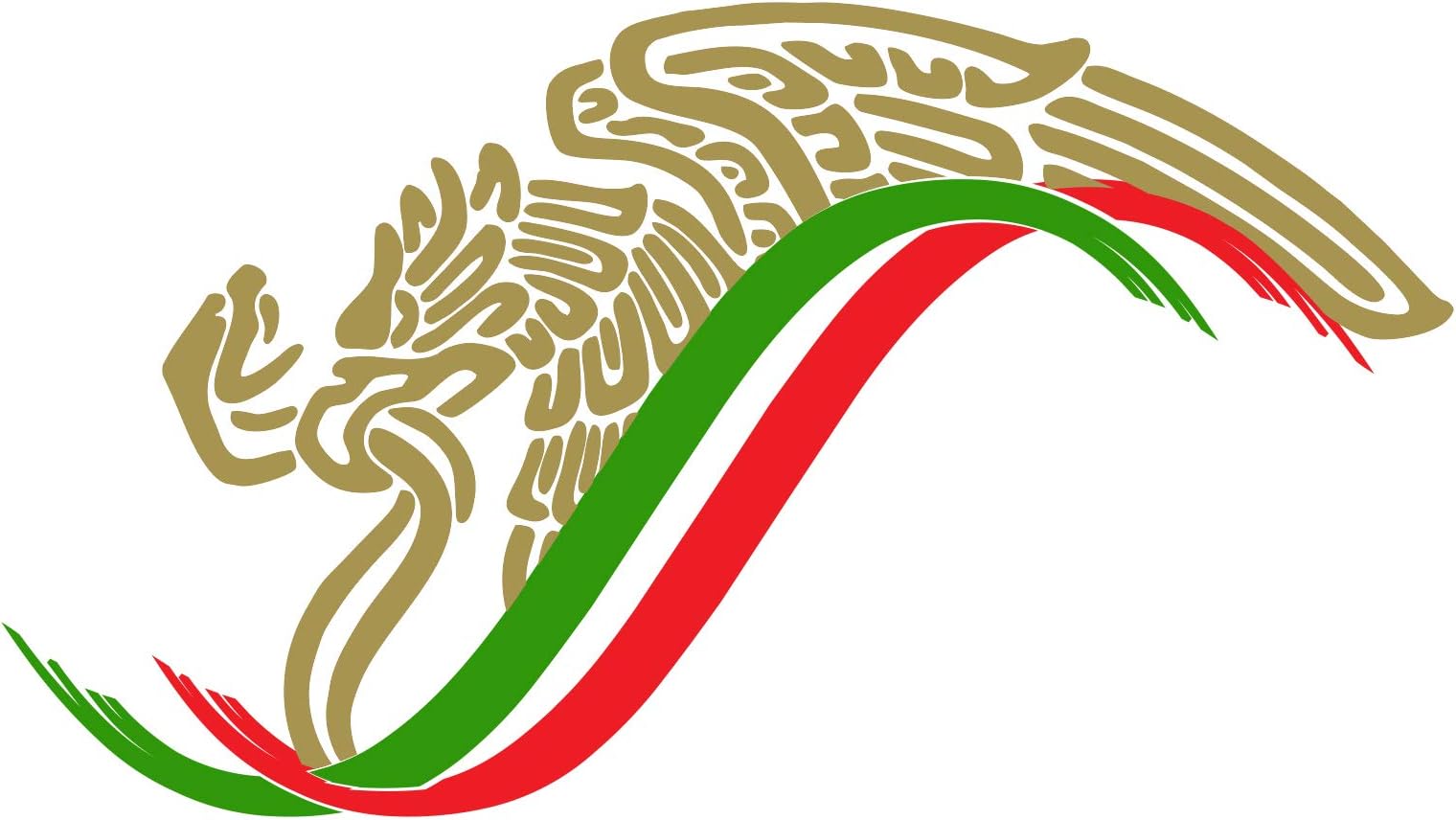 Mexican Eagle Flag Sticker Decal Mexico Aguila Mexicana Calcomania
