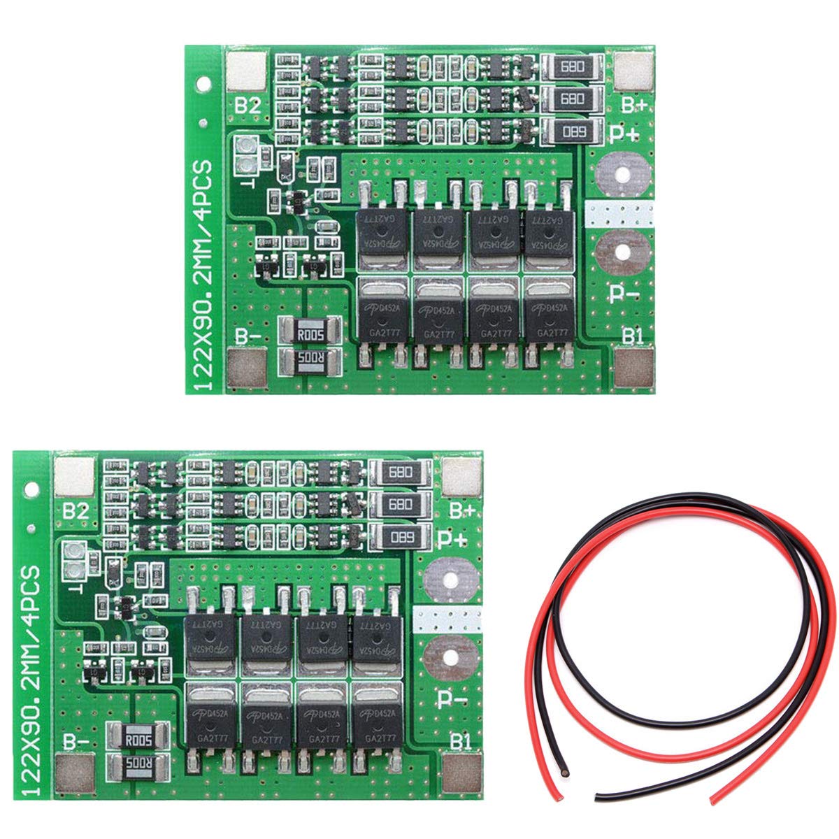 Youmile 2PACK PCB Protection Board 25A 3S 11.1V 12.6V Li-ion 18650 Lithium Battery Charger PCB BMS Protection Board Lipo Cell Module with Balance Charging For Current Drill Motor
