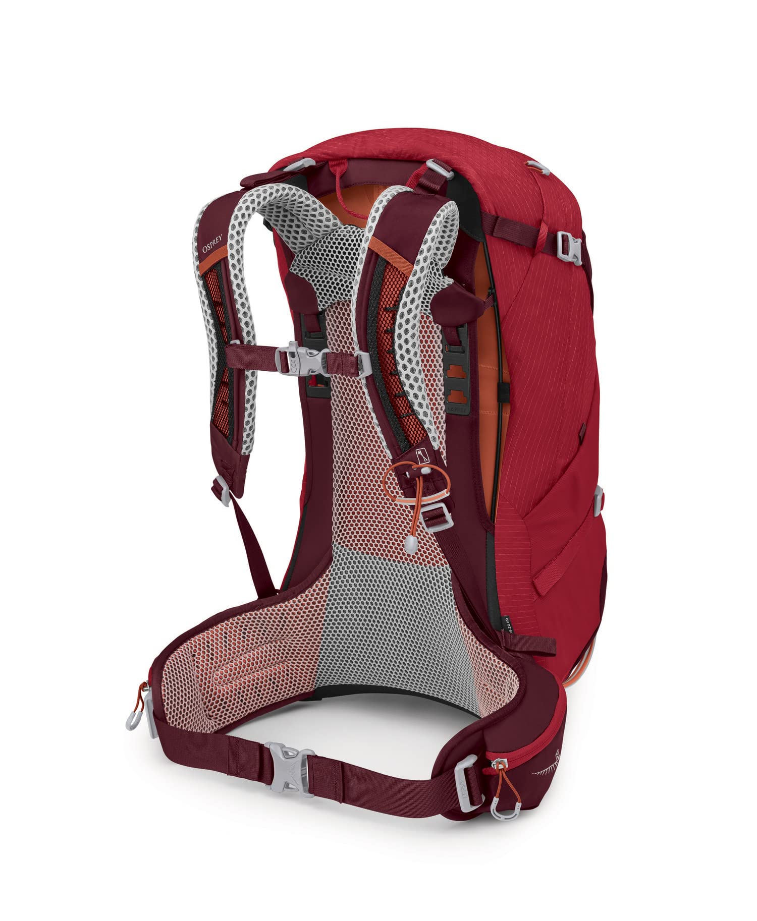 Osprey Stratos 34L Men's Hiking Backpack, Poinsettia Red