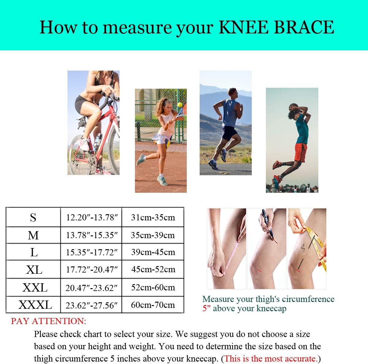 NEENCA Knee Brace,Knee Compression Sleeve Support with Patella Gel Pad & Side Spring Stabilizers,Medical Grade Knee Protector for Running,Meniscus Tear,Arthritis,Joint Pain Relief,ACL,Injury Recovery: Sports & Outdoors