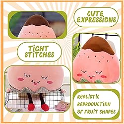KOILLIEUS Adorable Fruit Plush Toys, Cute and Soft