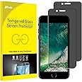 JETech Privacy Screen Protector for iPhone 8 Plus and iPhone 7 Plus, Anti-Spy Tempered Glass Film, 2-Pack
