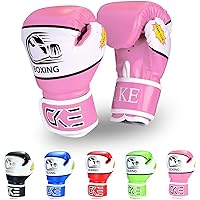 CKE Kids Boxing Gloves for Kids Boys Girls Junior Youth Toddlers Age 5-12 Years Training Boxing Gloves for Punching Bag Kickb