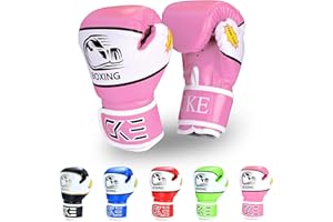 CKE Kids Boxing Gloves for Kids Boys Girls Junior Youth Toddlers Age 5-12 Years Training Boxing Gloves for Punching Bag Kickboxing Muay Thai