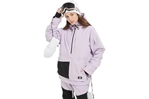 SNOWVERB Womens Mens Insulated Waterproof Snowboarding Mountain Jackets with Hood Skiing Coat Snowboard Winter Ski Jacket