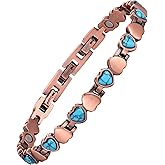 Jecanori Ultra Strength Copper Magnetic Bracelets for Women with 3800 Gauss Magnets &Sizing Tool