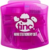 Tinc Mini Stationery Set Pink – Tape Dispenser, Scissors, Stapler, Hole Punch view 1