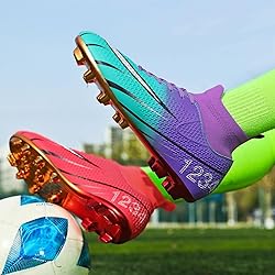 HESBITEUL Outdoor Soccer Shoes Mens Women: Football