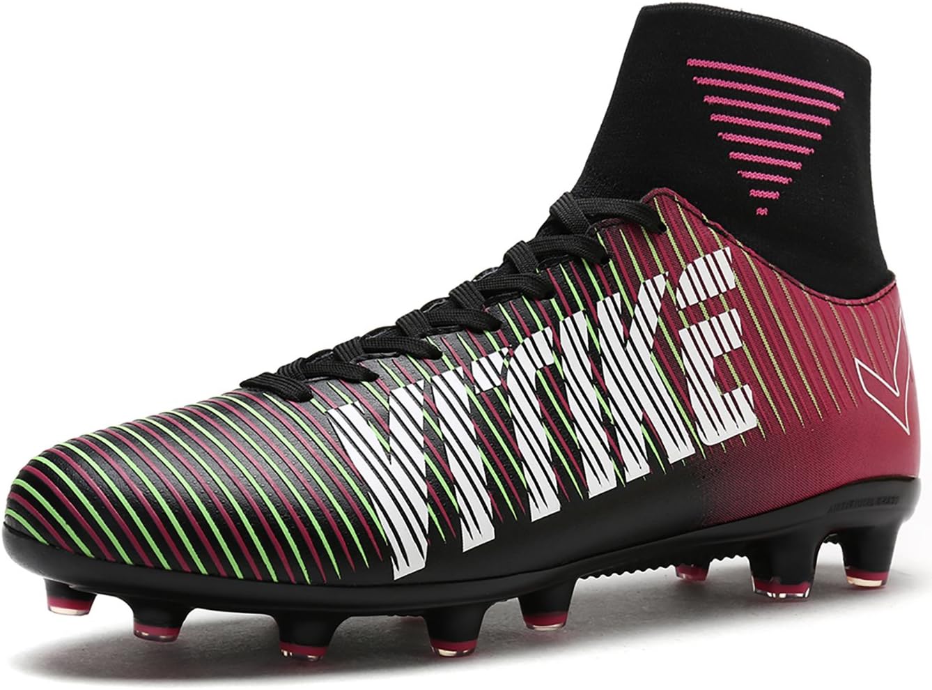 Littleplum Soccer Cleats Shoes Football Boots Cleats High-top Sock Shock Buffer Outdoor