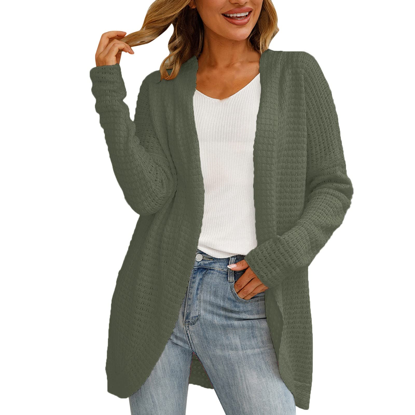 ADJHDFH Cardigan Sweaters For Women Trendy Women
