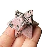 Bacatgem Natural Rhodonite Merkaba Crystal