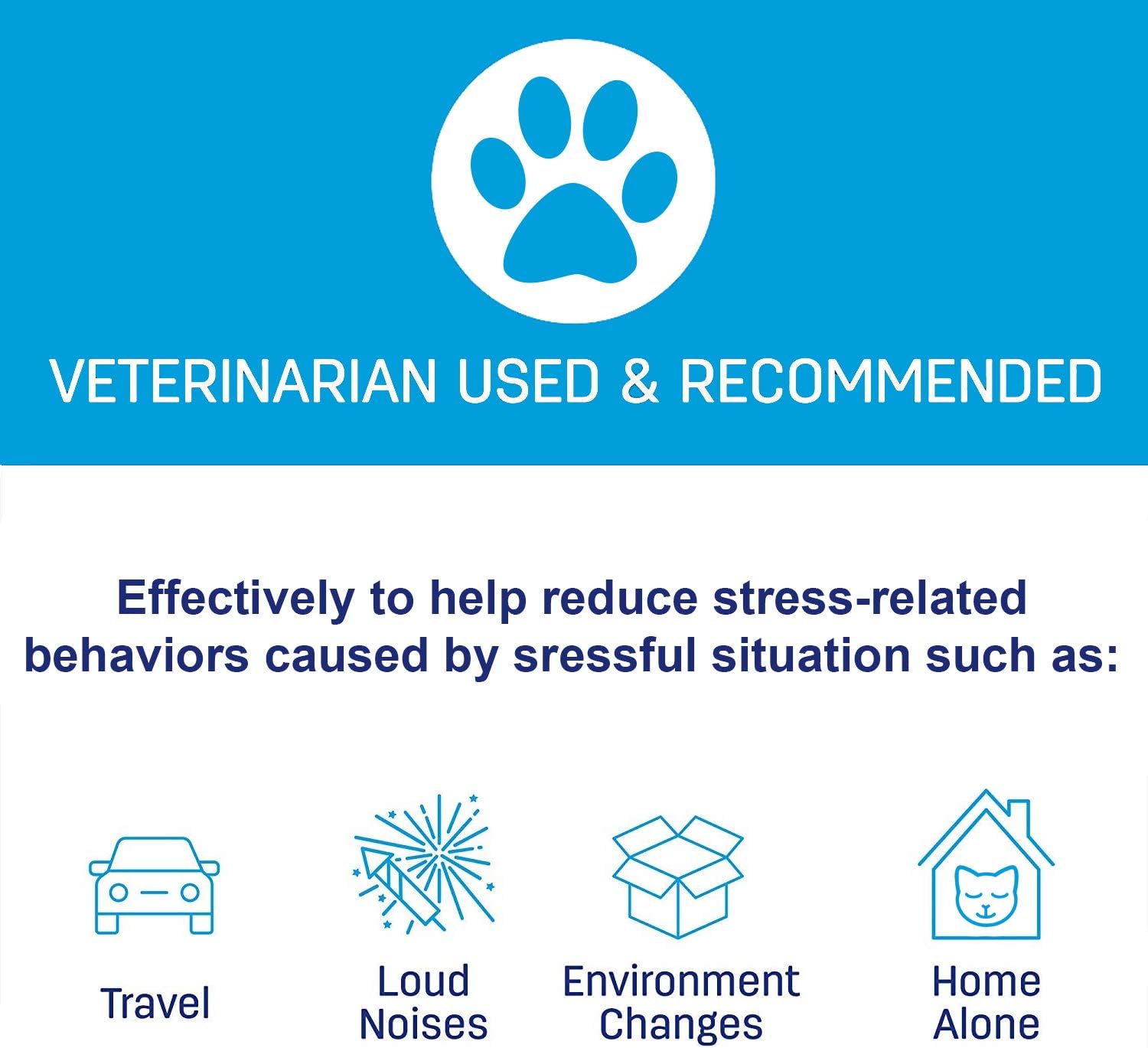 Fedciory Calming Collar for Cats, Adjustable Relieve Reduce Anxiety Pheromone Your Pet Lasting Natural Calm Collar Up to 15 Inch Fits Cat : Pet Supplies