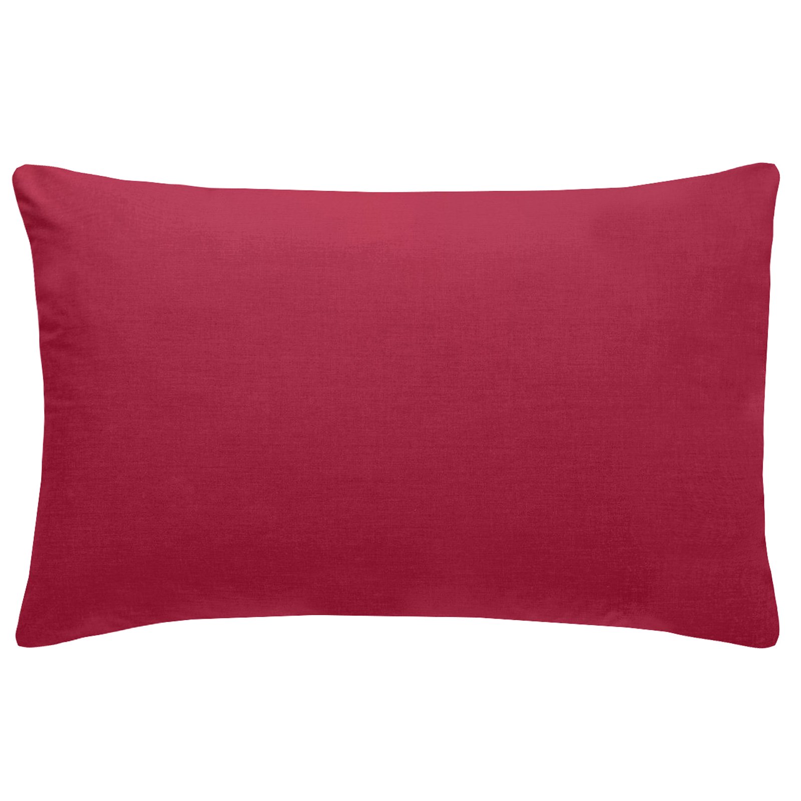 Just Contempo Plain Percale Pillow Case, 50 x 75 cm - Burgundy Red, Pack of 2 — image 1