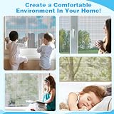 BUZIFU Window Screen Mesh 150x500cm Fiberglass Fly Insect Net Black view 7