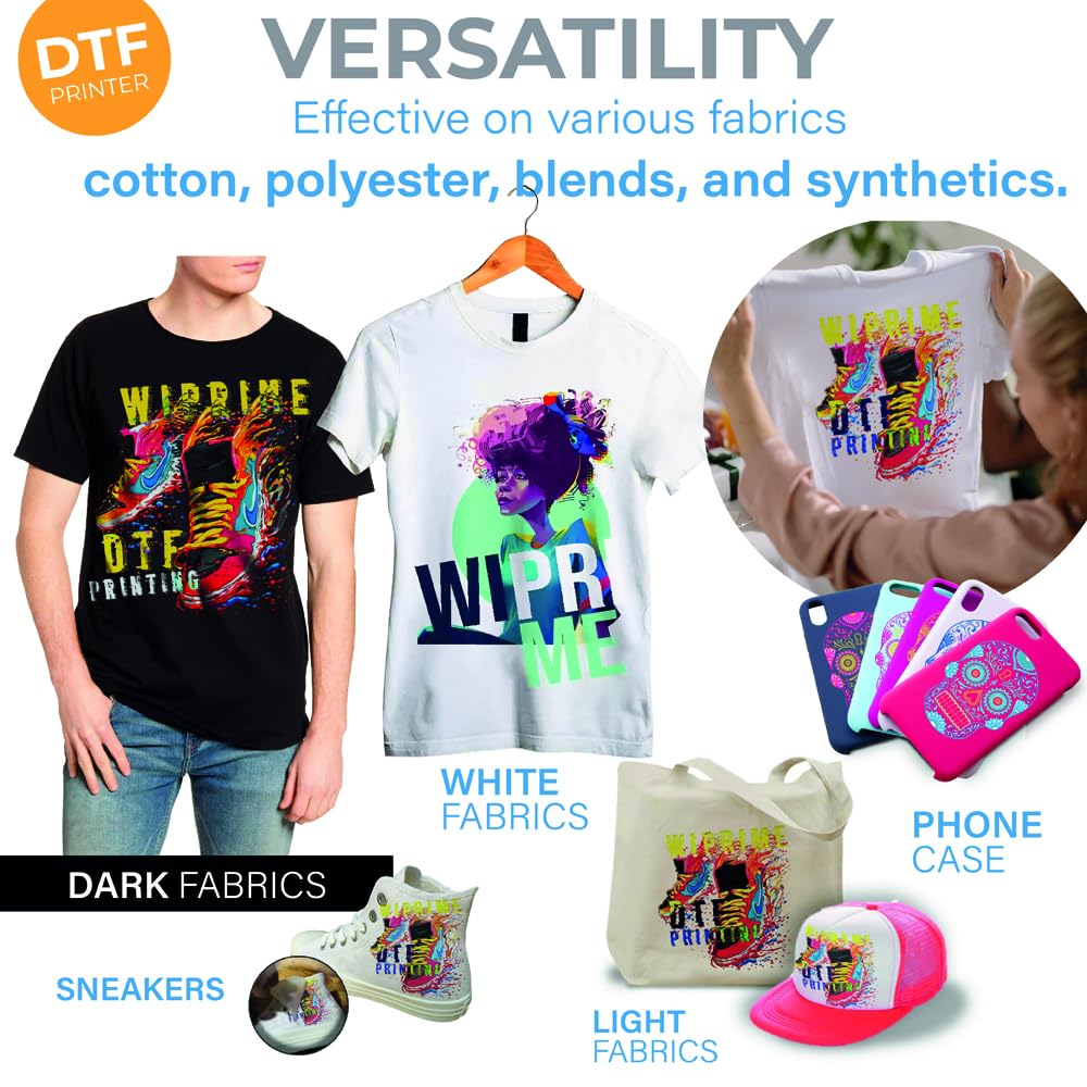 DTF Powder Black Digital Transfer Hot Melt Adhesive-Transfer Powder for Black or Dark Colored Garments - DTF Hot Melt Adhesive Powder for All DTF and DTG Printers, 450g - 16oz