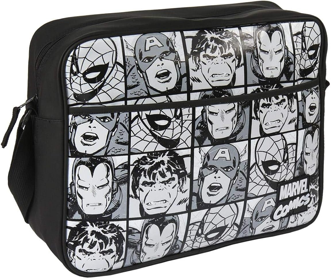 CERDÁ LIFE'S LITTLE MOMENTS 2100002796, Avengers, Backpack, Girls, Black (Black), 11 x 30 x 36 cm (W x H x L), Black (Black)