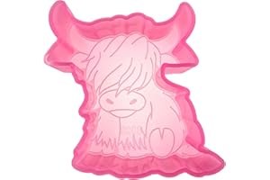 MUBYOK (300 Design Optional) M230 Highland Cow sitting Silicone Freshie Mold for Baking Aroma Beads Car Freshie Supplies