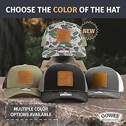 Fish Hook Leather Patch Hat | Machine-Stitched