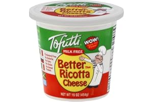Tofutti Better Than Ricotta Cheese Cholesterol Free, 16 Ounce (Pack of 12)
