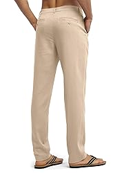 Willit Men's Linen Pants Casual Linen Dress Pants