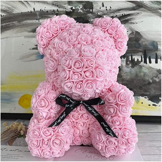 diy flower teddy bear