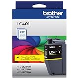 Brother Genuine LC401Y Standard-Yield Yellow Ink Cartridge