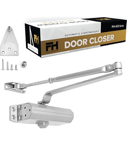 Dorrenhaus D4016 Heavy Duty Door Closer – UL Listed Commercial Grade, Adjustable Speed & Power