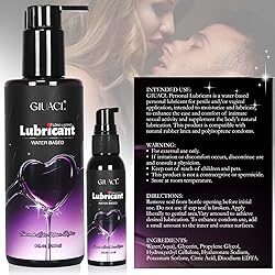Water Based Lube, 8+2oz Personal Lubricant Set for