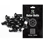 CNC 12 Pcs Bike Disc Brake Rotor Bolts, M5x10mm Screws for MTB/Road, Black | M5 Bicycle Disc Rotor Bolts, Alloy‑Steel, T25 Torx, for 6‑bolt rotors, Mountain / Road Bike, Multiple Color Options
