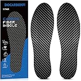 Carbon Fiber Insole, 1 Pair, Rigid Shoe Insert for Arthritis, Turf Toe, Hallux Limitus, Hallux Rigidus, Foot Fractures, Mortons Neuroma Inserts, Alternative to Post Op Shoe 215mm Black 2pcs