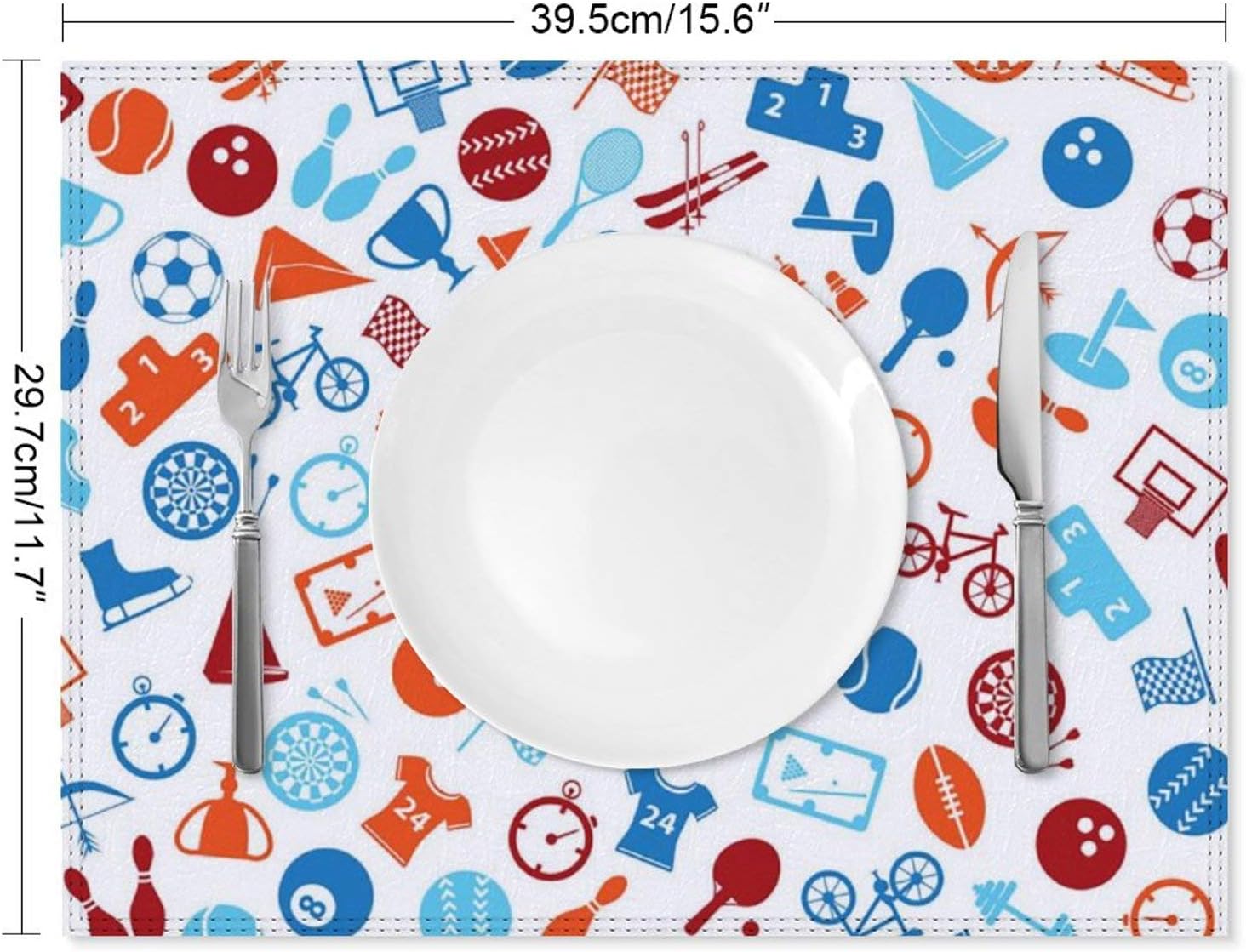 Amazon ランチョンマット プレースマット 食卓マット おしゃれ テーブルマット スポーツ用品 イラスト 防汚 食卓飾り 撥水 テーブルランチマット 断熱 滑り止め 調理台保護マット 家庭用 プレゼント レストラン用 摩擦耐える ランチョンマット オンライン通販