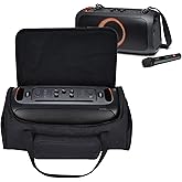 Carrying Case for JBL PartyBox On The Go Speaker, Soft Travel Storage Bag Compatible with PartyBox On-The-Go Portable Party Speaker Outdoor Box-Only Case No Shoulder Strap(Black)