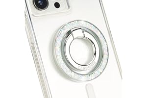 Case-Mate Magnetic Phone Grip and Phone Ring Holder - Magnetic iPhone Holder - Removable MagSafe iPhone Accessories - Rotatable Kickstand for iPhone 15 Pro Max/ 14 Pro Max/ 13 Pro Max -Twinkle Diamond