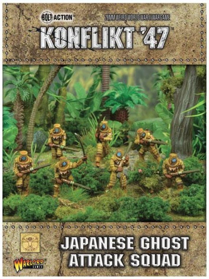 Ghost Attack Squad - Empire of Japan Miniatures for Konflikt 47 Highly Detailed 28mm Scale Miniatures by Warlord Games