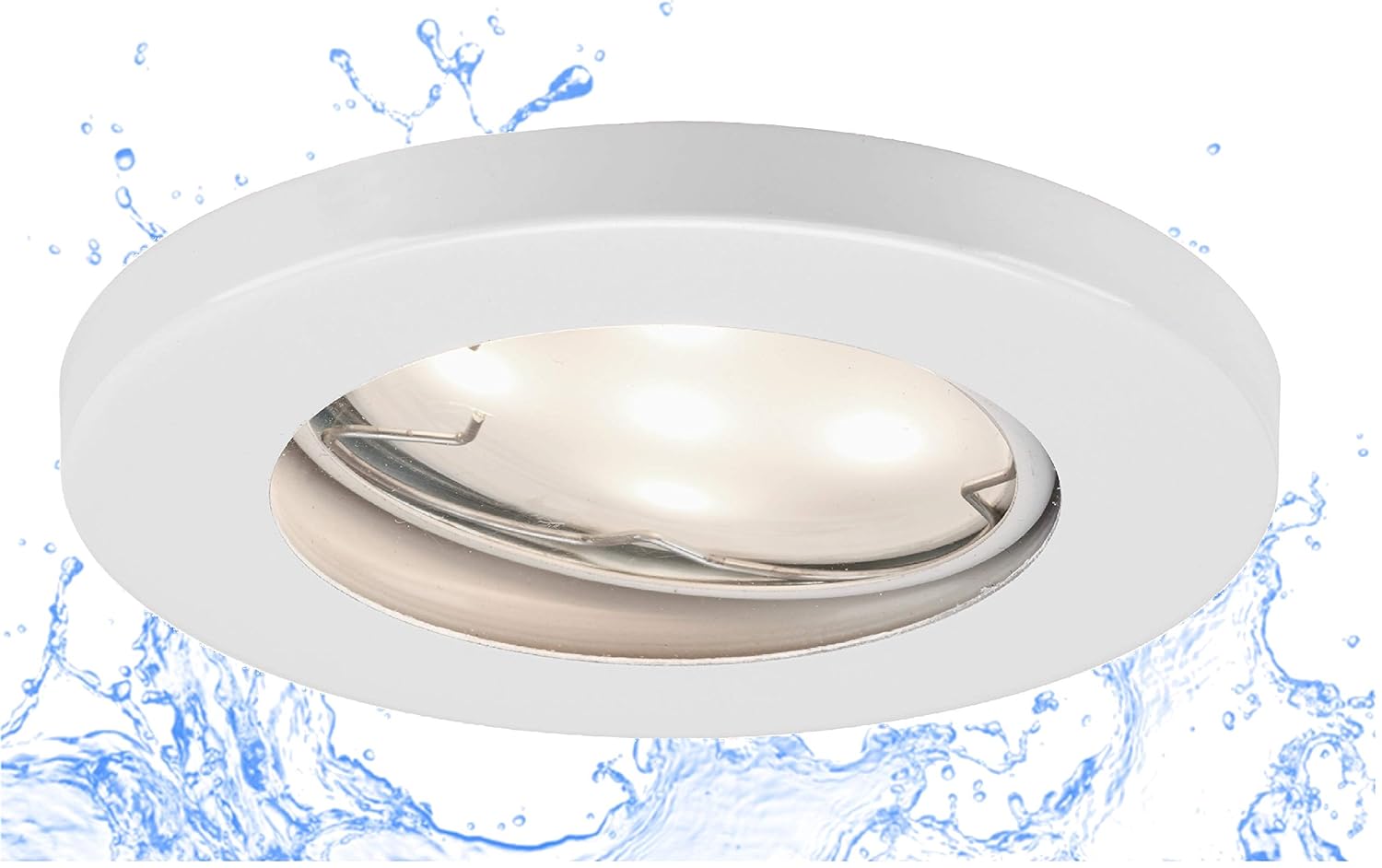 Trango Conjunto de 3 Proyector empotrable LED IP44 giratorio I