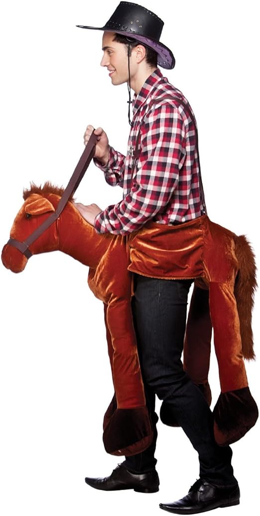 Ride On Horse Adult Costume Adult One Size Amazon.co.uk Clothing