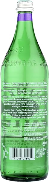 MOUNTAIN VALLEY WATER SPRKL BLKBRY PMGRNT 1 LT