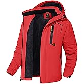 QPNGRP Mens Waterproof Ski Snowboard Jacket Winter Windproof Snow Coat