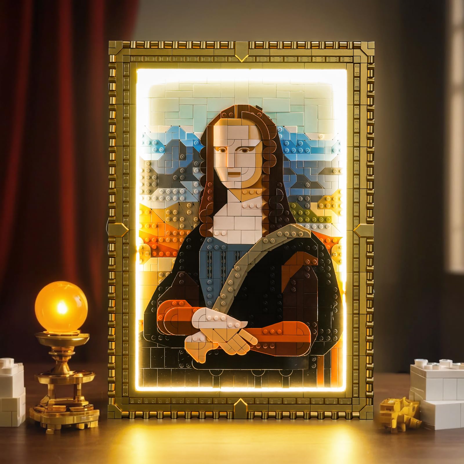 LocoLee Led Light Set Compatible with Lego Mona Lisa 31213 Led Decoration Lighting Kit Compatible with Lego Mona Lisa Building Blocks Model,Only Lights Set,No Model — image 1