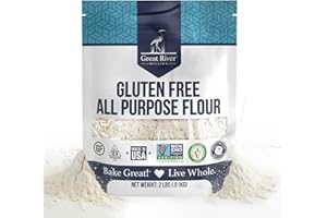 Great River Milling Gluten Free All Purpose Flour | Made from All Purpose Gluten Free Baking Alternative Ingredients | Non-GMO, Glyphosate Free, Kosher, Vegan Certified | 2 Lb