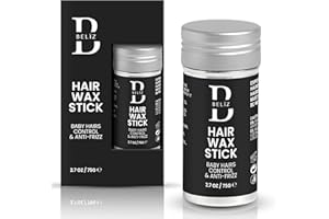 B BELÏZ Hair Wax Stick - Hair Styling Waxes for Women & Kids - Baby Hairs - Firm Hold - Frizz Control - Slick Back Hair Stick - Lightweight Beeswax Formula with Castor Oil - 2.7Oz