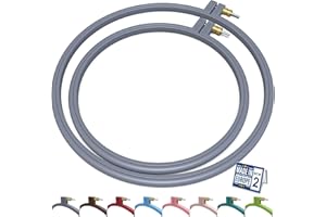 Maker Susan Plastic Embroidery Hoop, Hello Series Cross Stitch Hoops for Beginners, Punch Needle Hoop, Embroidery Frames for Sewing, Needlework (Anthracite Grey, 2 Pcs Set)