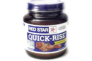 SUPOOBE Red Star Quick Rise Yeast, For use in your oven or bread machine, 2012 Chef's Best Taste Award, 4 oz Jar (Pack of 2)