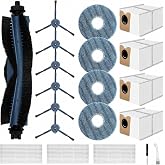KGC 20-Pack Replacement Parts for Eufy Omni C20 Robot Vacuum | Includes main brush, dust bags, mop pads, HEPA filters, side brushes. Anti-tangle, washable, high-efficiency filtration.